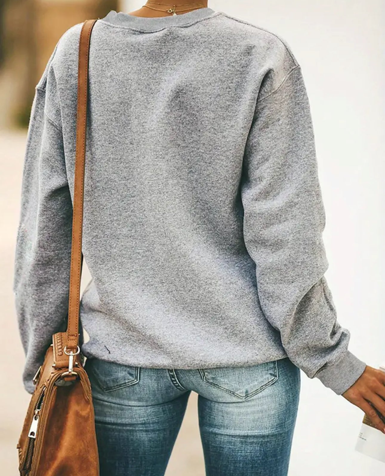 Cozy Dog Print Crew Neck Sweatshirt