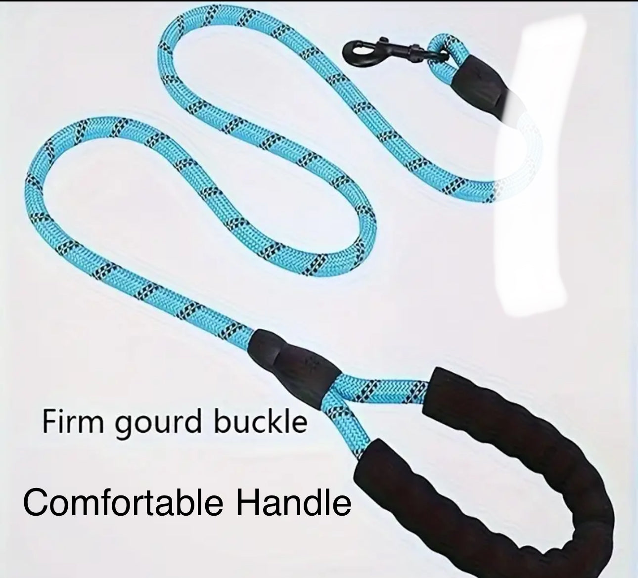 Reflective Dog Leash with Comfortable Padded Handle-Double Duty Traction Rope For Strong Dogs-Enhance Safety and Control on walks