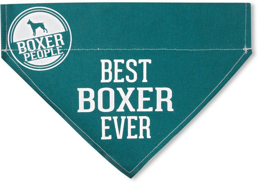 Best Boxer - 12" x 8" Canvas Slip on Pet Bandana