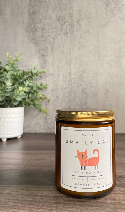 Smelly Cat 8 ounce 100% Soy Candle