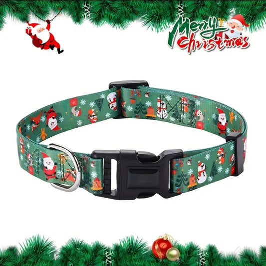 Festive Holiday Dog Collar