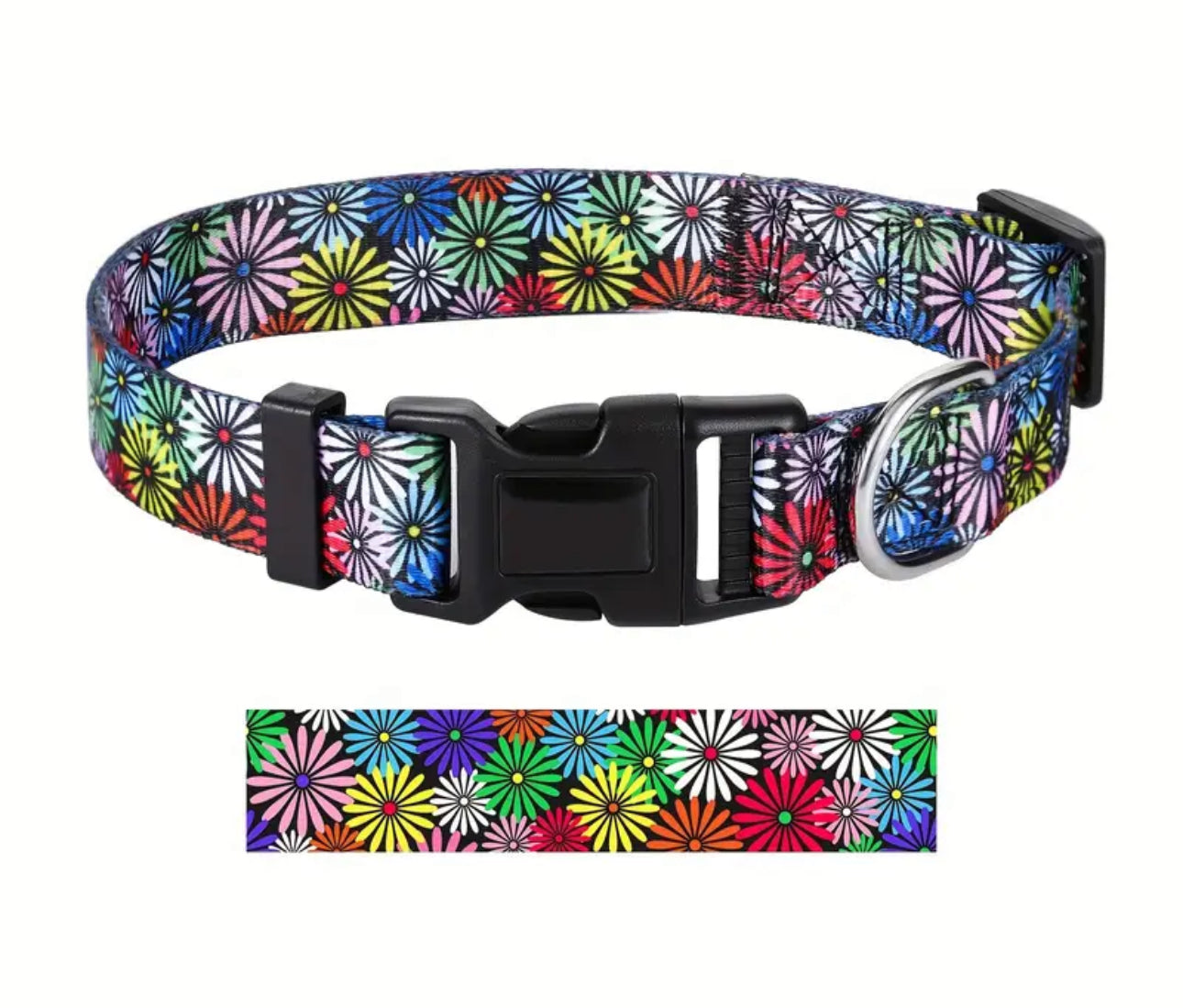 1 pc Digital Print Adjustable Pet Collar in 3 colors & sizes – Five Dog ...