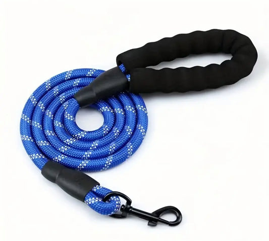 Reflective Dog Leash with Comfortable Padded Handle-Double Duty Traction Rope For Strong Dogs-Enhance Safety and Control on walks