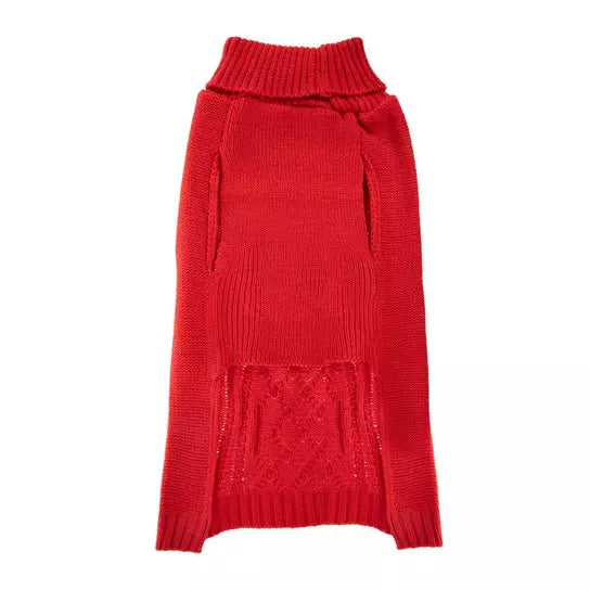 Red Cable Sweater